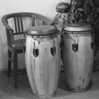 Conga drums, die ich für mich gebaut habe.